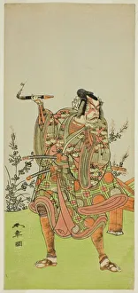 Ichimura Theatre Prints: The Actor Ichikawa Danzaburo II as Usui no Sadamitsu (?) in the Play Edo Katagi Hikeya