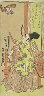 Buncho Gallery: The Actor Ichikawa Komazo I as Yorimasa, 1770. Creator: Ippitsusai Buncho