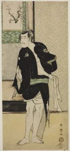 Katsukawa Shunei Prints: The Actor Ichikawa Komazo II as Soga no Dozaburo Disguised as the Ruffian Tobei (?) in