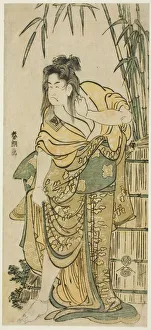 Bamboo Gallery: The Actor Ichikawa Komazo as a Woman with Dishevelled Hair, Japan, c. 1791