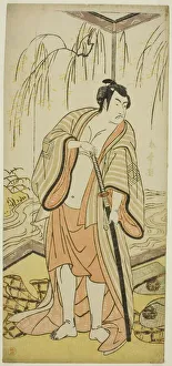 The Actor Ichikawa Monnosuke III as the Sumo Wrestler Shirafuji Genta in the Play Edo The Actor Ichikawa Monnosuke III as the Sumo Wrestler Shirafuji Genta in the Play Edo