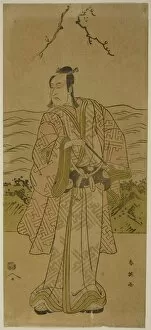 Bennosuke Ichikawa Gallery: The Actor Ichikawa Omezo I, c. 1790s. Creator: Katsukawa Shun'ei