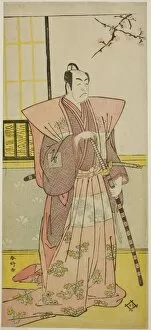 Bennosuke Ichikawa Gallery: The Actor Ichikawa Omezo I as Koyurugi Motomenosuke (?) in the Play Haru no Nishiki... c. 1790