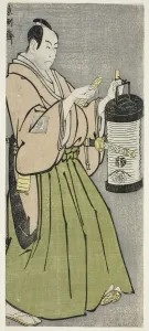 Bennosuke Ichikawa Gallery: The Actor Ichikawa Omezo I as Tomita Hyotaro (Shodai Ichikawa Omezo no Tomita Hyotaro), 1794