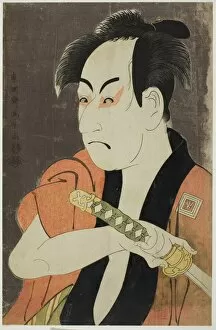 Make Up Gallery: The actor Ichikawa Omezo as the manservant Ippei, 1794. Creator: Tôshûsai Sharaku