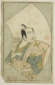 The Actor Ichikawa Yaozo II, from A Picture Book of Stage Fans (Ehon butai ogi)