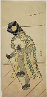 Shunko Katsukawa Prints: The Actor Ichimura Uzaemon IX as a Monkey in the Play Mitsu Ningyo Yayoi no Hinagata