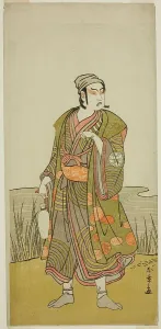 Ichimura Theatre Prints: The Actor Ichimura Uzaemon IX as the Potter Tsuchihei in the Play Higashiyama Momiji