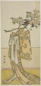 Branch Gallery: The Actor Ichimura Uzaemon IX in an Unidentified Role, Japan, c. 1775. Creator: Shunsho