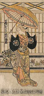 The Actor Ichimura Uzaemon VIII 1699-1762 as a Woman with Parasol