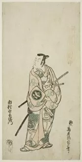 Torii Kiyonobu Gallery: The Actor Ichimura Uzaemon VIII, c. 1745. Creator: Torii Kiyonobu II
