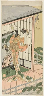 Engawa Prints: The Actor Iwai Hanshiro IV as Okaru in Act Seven of the Play Chushingura (Treasury... c)