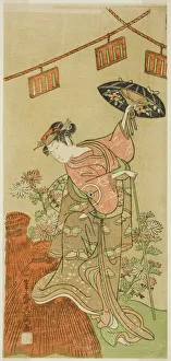 Insects Gallery: The Actor Iwai Hanshiro IV as Otatsu-gitsune in the Play Nue no Mori Ichiyo no Mato