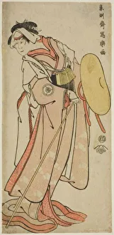 Pantomime Dame Prints: The actor Iwai Hanshiro IV as Otoma, 1794. Creator: Shunsho