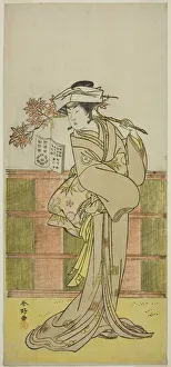 Shunko Katsukawa Prints: The Actor Iwai Hanshiro IV as Umegae Disguised as the Female Fortune-teller Omatsu... c