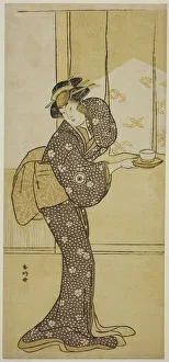 The Actor Iwai Hanshiro IV in an Unidentified Role, c. 1784. Creator: Katsukawa Shunko