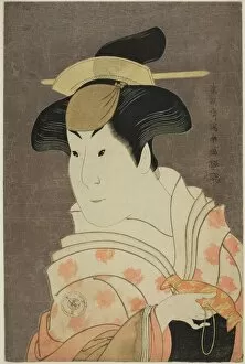 Comb Collection: The actor Iwai Hanshiro IV as the wet nurse Shigenoi, 1794. Creator: Shunsho