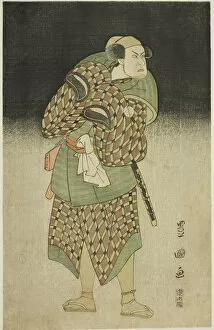 The actor Kataoka Nizaemon VII as Iyo no Taro disguised as Bantaro in the play 'Seiwa Nida... 1796