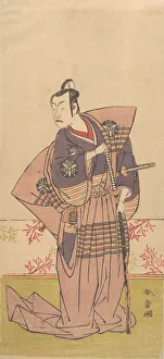 Hakama Prints: The Actor Matsumoto Koshiro 2nd as a Samurai, 1771-72. Creator: Shunsho