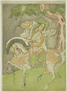 Lime Green Prints: The Actor Matsumoto Koshiro II as Kagekiyo Disguised as Omi Yawatanosuke in the Play