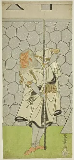 Stone Wall Prints: The Actor Matsumoto Koshiro III as Kikuchi Hyogo Narikage in the Play Katakiuchi Chuko