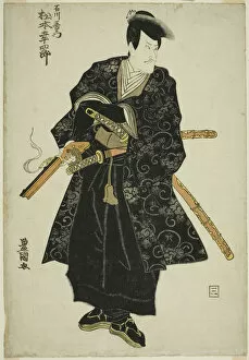 Ichimura Theatre Gallery: The actor Matsumoto Koshiro V as Ishikawa Goemon in the play 'Sanmon Gosan no Ki... 1810