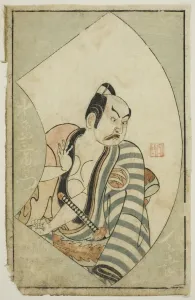 The Actor Nakajima Mioemon II, from A Picture Book of Stage Fans (Ehon butai ogi)