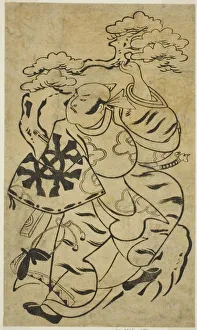 Kiyonobu Torii Gallery: The Actor Nakamura Denkuro I, c. 1700. Creator: Torii Kiyonobu I
