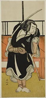 Shunko Katsukawa Prints: The Actor Nakamura Nakazo I as Aso no Matsuwaka (?) in the Play Iro Moyo Aoyagi... c. 1775