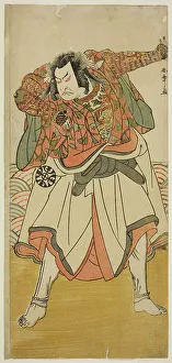Nakamura Theatre Prints: The Actor Nakamura Nakazo I as Chinzei Hachiro Tametomo Disguised as an Ascetic Monk