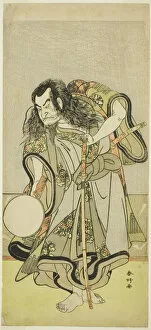 Looking Down Gallery: The Actor Nakamura Nakazo I as Monk Shunkan in the Play Hime Komatsu Ne no Hi... c. 1778