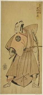 The Actor Nakamura Nakazo I as Osada no Taro (?) in the Play Ima o Sakari Suehiro Genji... c. 1768. Creator: Shunsho