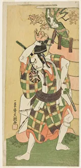 Ippitsusai Bunchō Prints: The Actor Nakamura Nakazo I as Yamaoka no Saburo in Momiji Kumo Nishiki no Tsuri