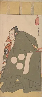 The Actor Nakamura Nakazo in Shibaraku in Dark Green Robes, ca. 1781. Creator: Shunsho The Actor Nakamura Nakazo in Shibaraku in Dark Green Robes, ca. 1781. Creator: Shunsho