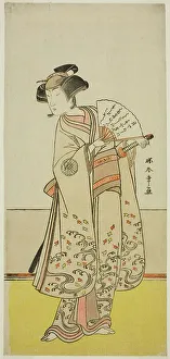 Shunsho Prints: The Actor Nakamura Noshio I as Oiso no Tora (?) in the Play Shida Yuzuriha Horai Soga (?)