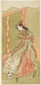 Ippitsusai Bunchō Prints: The Actor Nakamura Noshio I as the Third Princess (Nyosan no Miya) in the Play Fuki... c