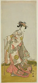 Oyama Prints: The Actor Nakamura Noshio I as Princess Usuyuki (Usuyuki Hime) in the play Shin Usuyuki