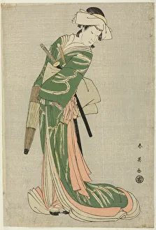 The Actor Nakamura Noshio II as Tonase, in the Bridal Journey Scene, Act Eight of The Actor Nakamura Noshio II as Tonase, in the Bridal Journey Scene, Act Eight of