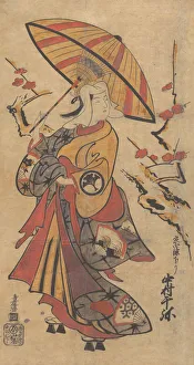Actor Nakamura Senya as Tokonatsu in the Kabuki Play