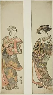 The Actor Nakamura Tomijuro I as a courtesan (right) and Sawamura Sojuro III as