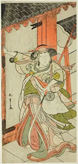 Keishi Prints: The Actor Nakamura Tomijuro I as Hangaku Gozen Breaking Down the Gate in the Play Wada