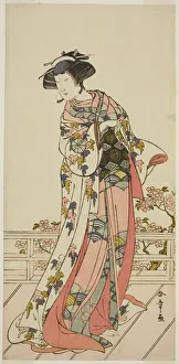 From A Multisheet Composition Prints: The Actor Nakamura Tomijuro I in an Unidentified Role, Japan, c. 1777. Creator: Shunsho
