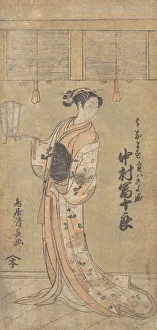 Kiyonaga Prints: The Actor Nakamura Tomijuro in the Role of Sayohime Disguised as Hanamasu, 1773