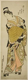 Patten Collection: The Actor Onoe Kikugoro I as Soga no Goro, c. 1744. Creator: Okumura Masanobu