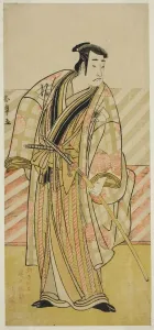 The Actor Onoe Matsusuke I in an Unidentified Role, Japan, c. 1782. Creator: Shunsho