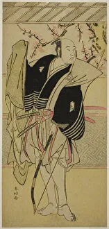 Shunko Katsukawa Prints: The Actor Onoe Matsusuke I as Yawata no Saburo (?) in the Play Edo no Hana Mimasu... c