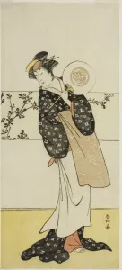 The Actor Osagawa Tsuneyo II, Possibly as Misao Gozen, in the Play Chiyo no Hajime..., c The Actor Osagawa Tsuneyo II, Possibly as Misao Gozen, in the Play Chiyo no Hajime..., c