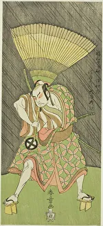 The Actor Otani Hiroji III, Probably as Ukishima Daihachi in the Play Shinasadame Soma... c. 1770. Creator: Shunsho