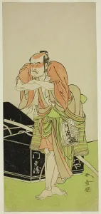 Lime Green Prints: The Actor Otani Tomoemon I as Kawatabiya Mombei in the Play Oyoroi Ebido Shinozuka