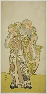 Shunko Katsukawa Prints: The Actor Sakata Hangoro II as Hige no Ikyu in the Play Shida Yakata Yotsugi no Hikibune